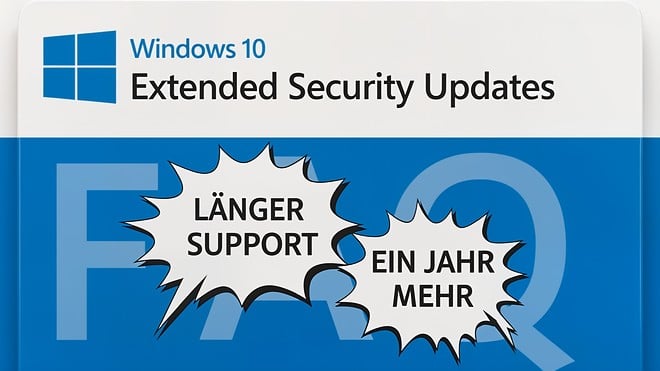 Windows 10 Support verlängern:Alles zu den Extended Security Updates